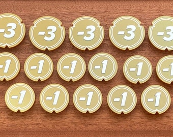 Lorcana Compatible damage tokens set.