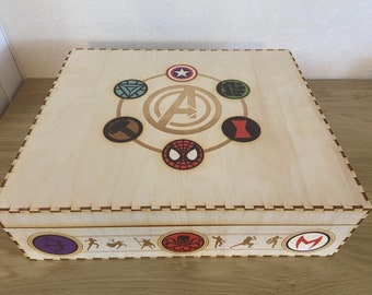 Marvel Champions Card Game Storage Box – Color Printed, Kallax Compatible