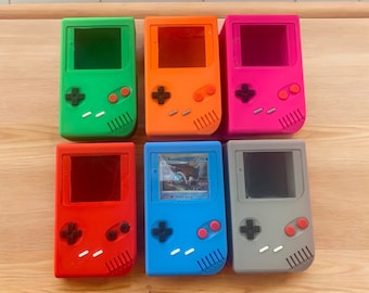 Retro Game Boy Card Deck Box: Magnetic Closure, Holds 60+ Sleeved Cards