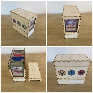 Lorcana compatible clear view deck box