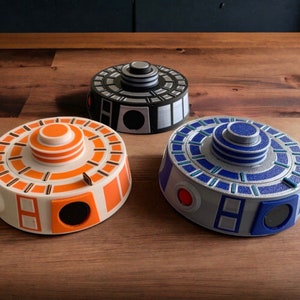 Contador de danos estilo droid compatível com jogo de cartas ilimitado de Star Wars. arquivos stl do contador de vida.