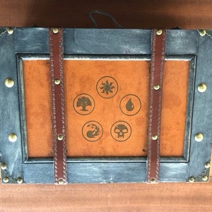 Opbergdoos voor kaarten in vintagestijl met aanpasbare gravure - groot