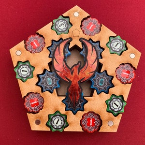 Hermosos juegos de fichas compatibles con el juego de cartas Ashes Reborn.
