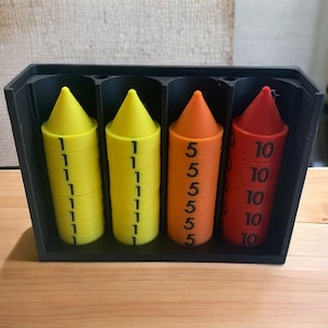 TKG Schadensmarker kompatibel mit Spielen wie Magic the Gathering, Ashes Kartenspiel, Marvel Champs Kartenspiel etc. Schadensmarker