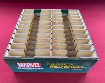 Marvel Champions Expansion Box Insert, Engraved Dividers