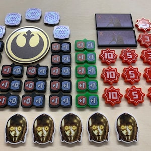 Beautiful star Wars Unlimited tcg Compatible token set. 50 piece. Acrylic.