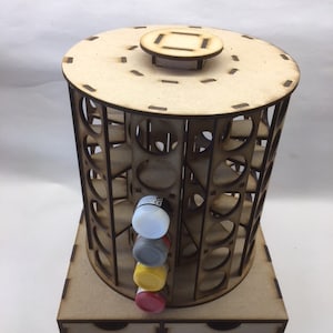 Spinning paint rack for dropper bottle paints like vallejo - minature painting