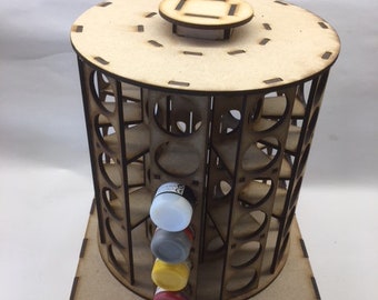 Spinning paint rack for dropper bottle paints like vallejo - minature painting