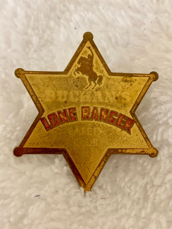 Vintage Lone Ranger Deputy Badge Pinback - image 2
