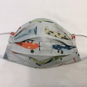 Face Mask with Filter Pocket Elastic Ear Loops  Washable Made in USA Nose Wire Planets Space  Print