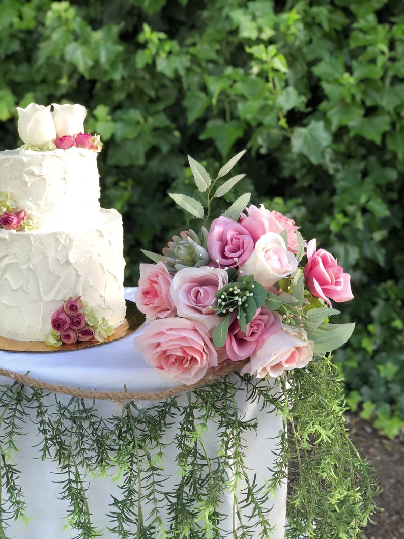 Blush Pink Bridal Bouquet Wedding Decor Centerpiece Decor Etsy