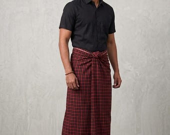 Handmade Burmese Longyi – Traditional Myanmar Sarong & Dress Pants, Multiple Styles