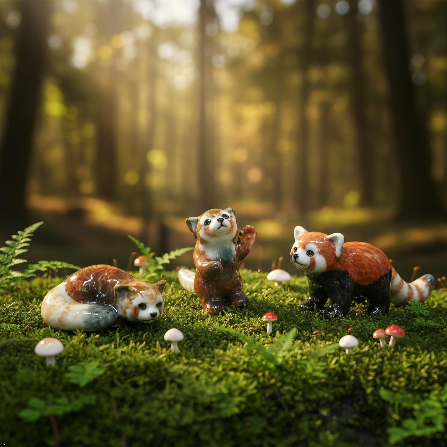 Miniature ceramic animals - Etsy 日本
