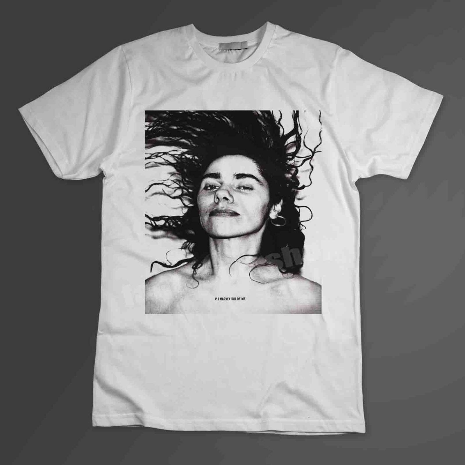 LIULOUHU Herren Pj Harvey Poster T-Shirt For Men Round Neck