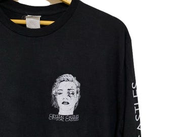 Vintage Crystal Castles Band Long Sleeve Tee - Etsy