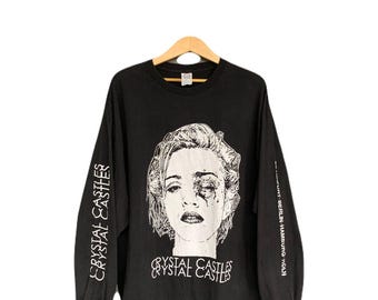 Crystal Castles グラフィックTシャツ - ユニセックス バンドTシャツ