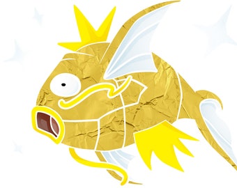 Folieprint - glanzende Magikarp