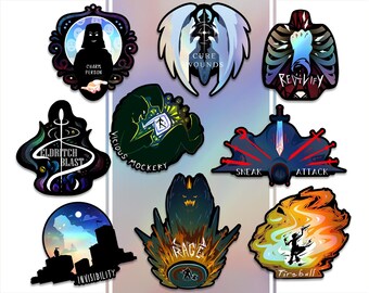 Stickers - TTRPG Spells