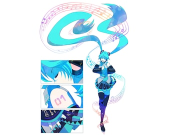 Foil Print - Songstress (Hatsune Miku)