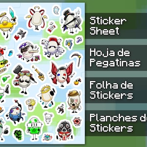 QSMP Eggs Sticker Sheet