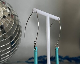 Turquoise Spike Dangles