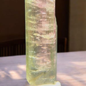 natural bi-color tourmaline watermelon crystal from Afghanistan 2.30ct
