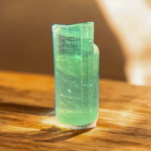 natural mint green color  tourmaline crystal from Afghanistan 4.25ct