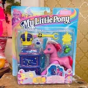 Vintage 1998 Lady Moonshine G2 My Little Pony Royal Ladies Box Der Magie mit Drachen UK Version / Moon Shadow New On Card