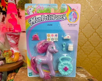 Vintage 1999 Wingsong G2 My Little Pony Nurse / Mon Petit Poney Caline Cuddle Frankreich Version New On Card