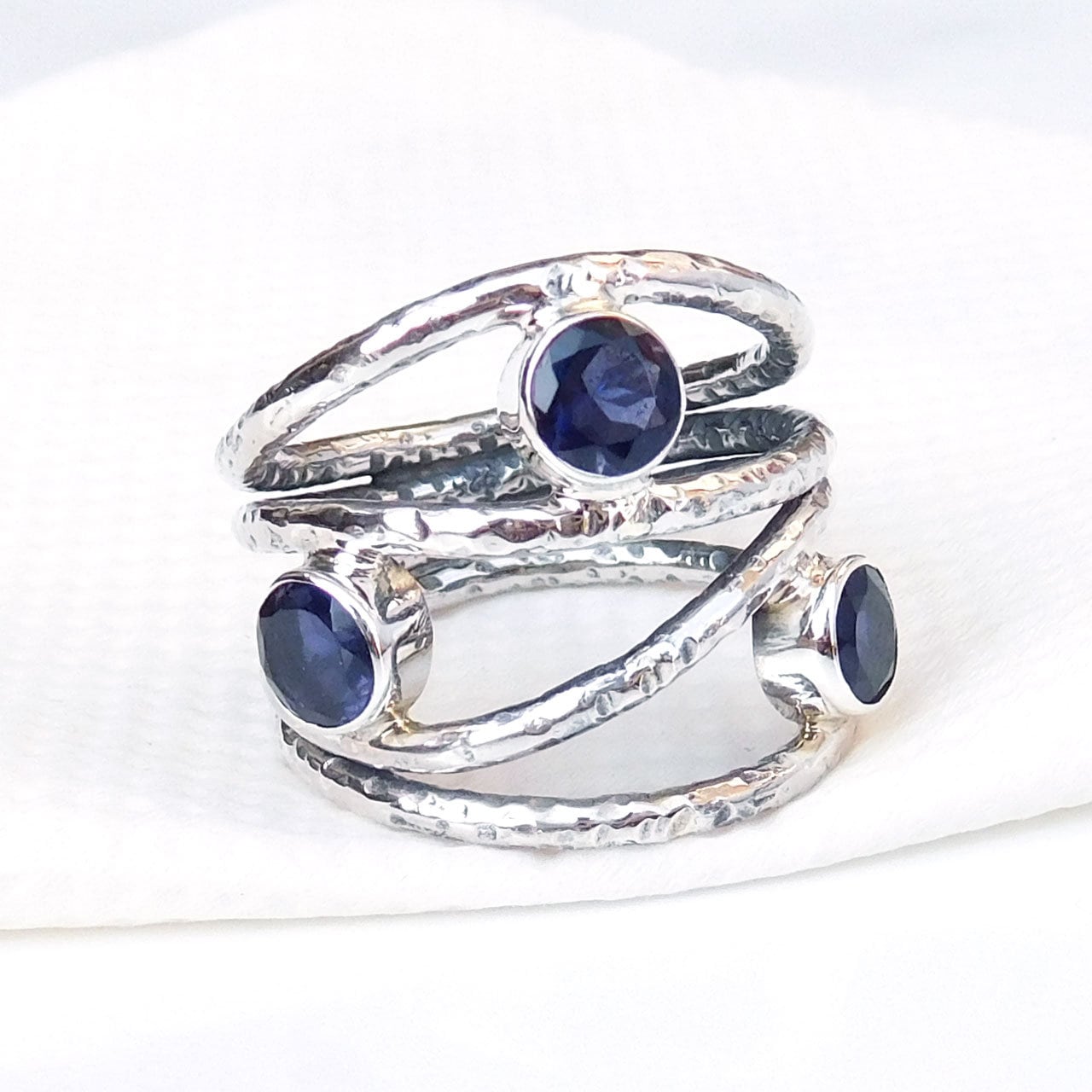 Iolite Ring Blue Iolite ring Birthstone Iolite Ring | Etsy