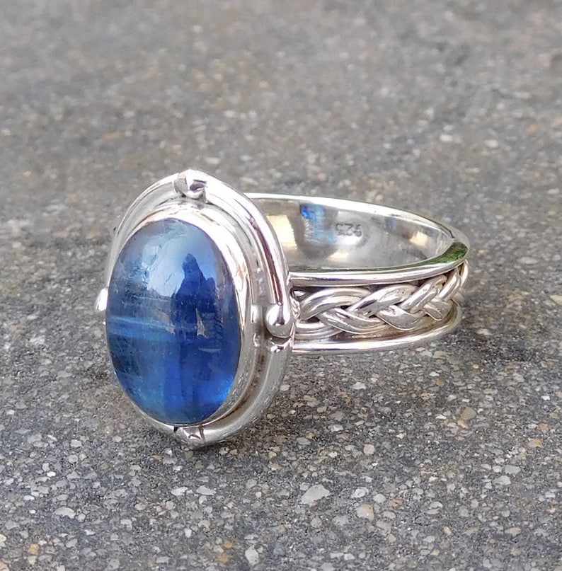 Kyanite Ringk Blue Kyanite Ring Kyanite Gemstone Ring - Etsy