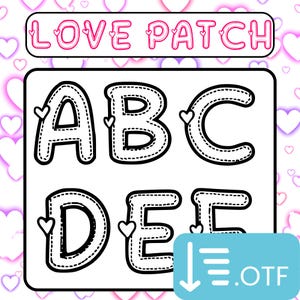 Heart Font for Procreate Custom Designing | Canva Love Font