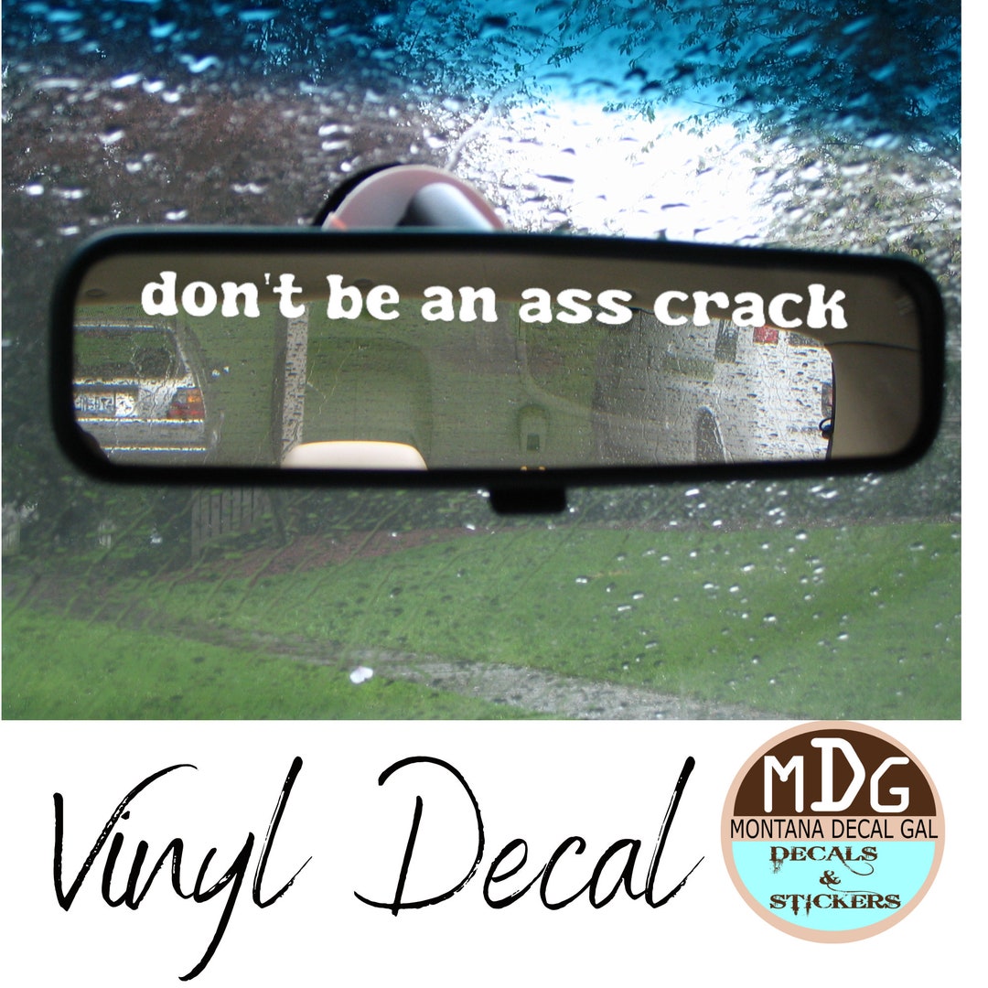 Funny Rear View Mirror Decal for Cars Etsy