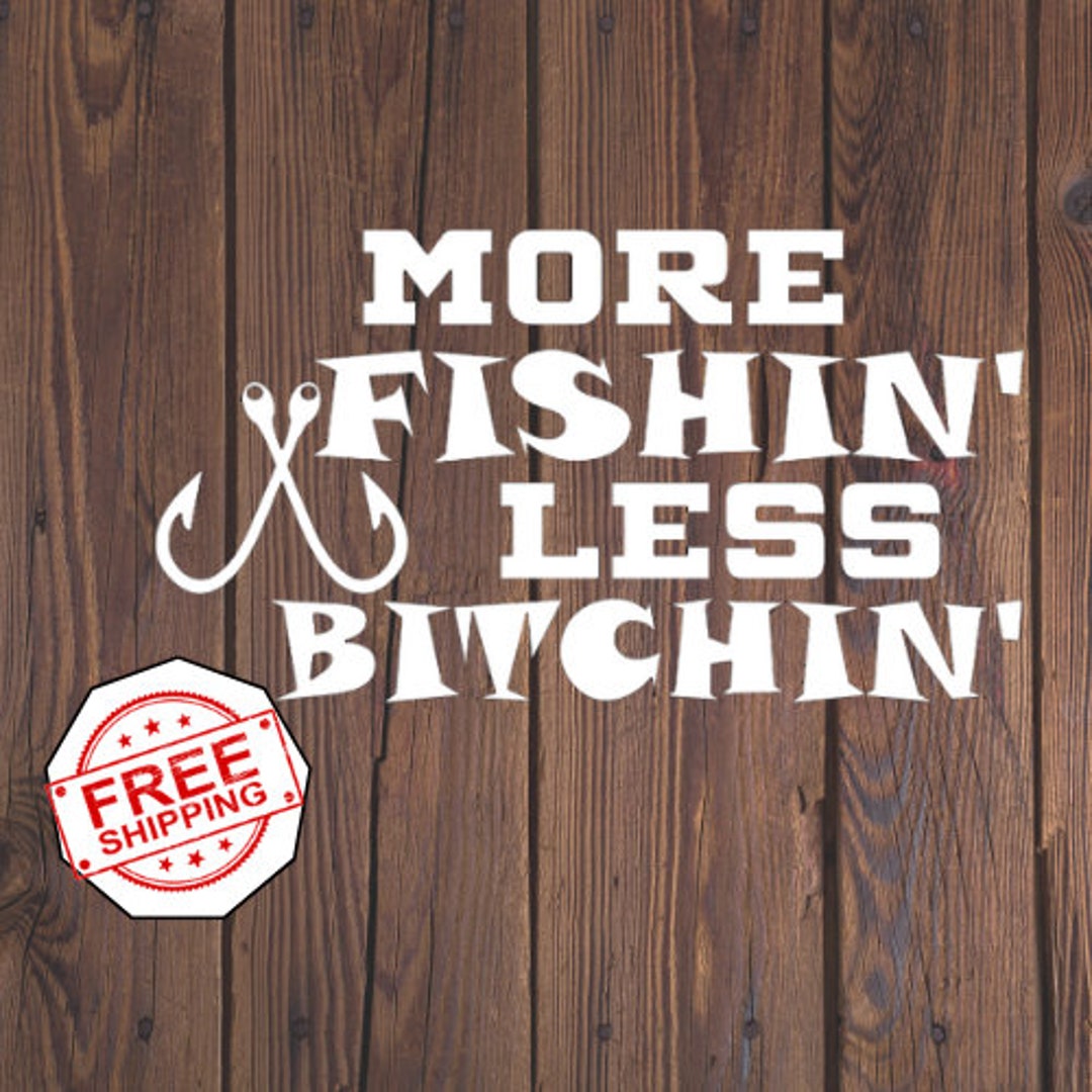 Fish Decal for Truck Fishing Gifts for Men Fishing Decals for Boats Vinyl  Fishing Decal for Truck Father's Day Gifts Fishing Fun 