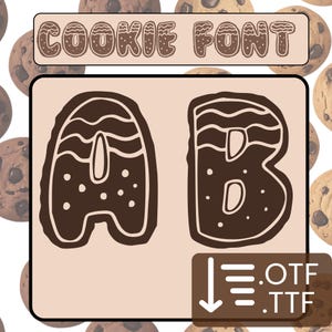 Christmas Cookies Font | Procreate Cookie Font | Custom Hand-Drawn Lettering