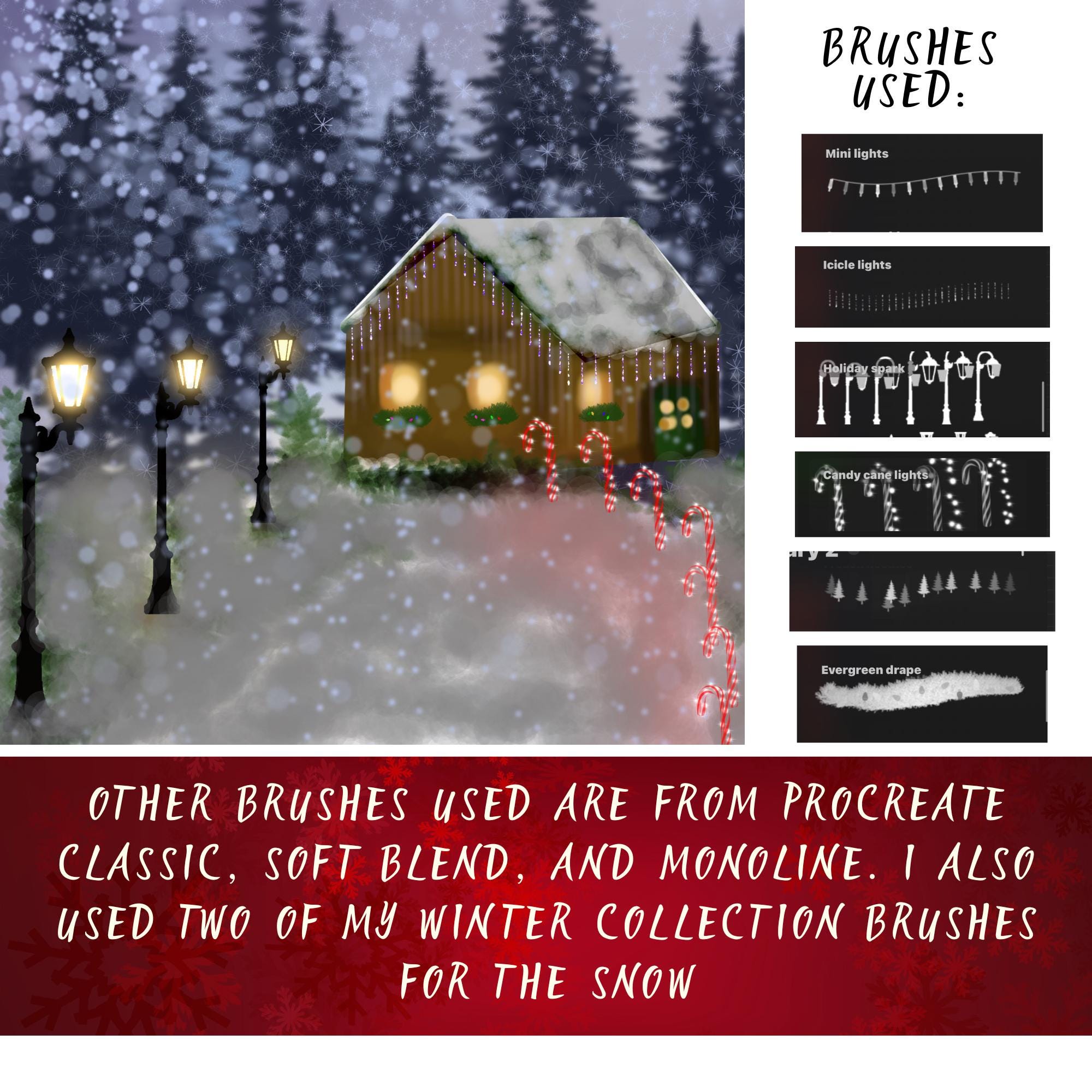 Procreate Christmas Brushes | Digital Holiday Brushes | Procreate ...