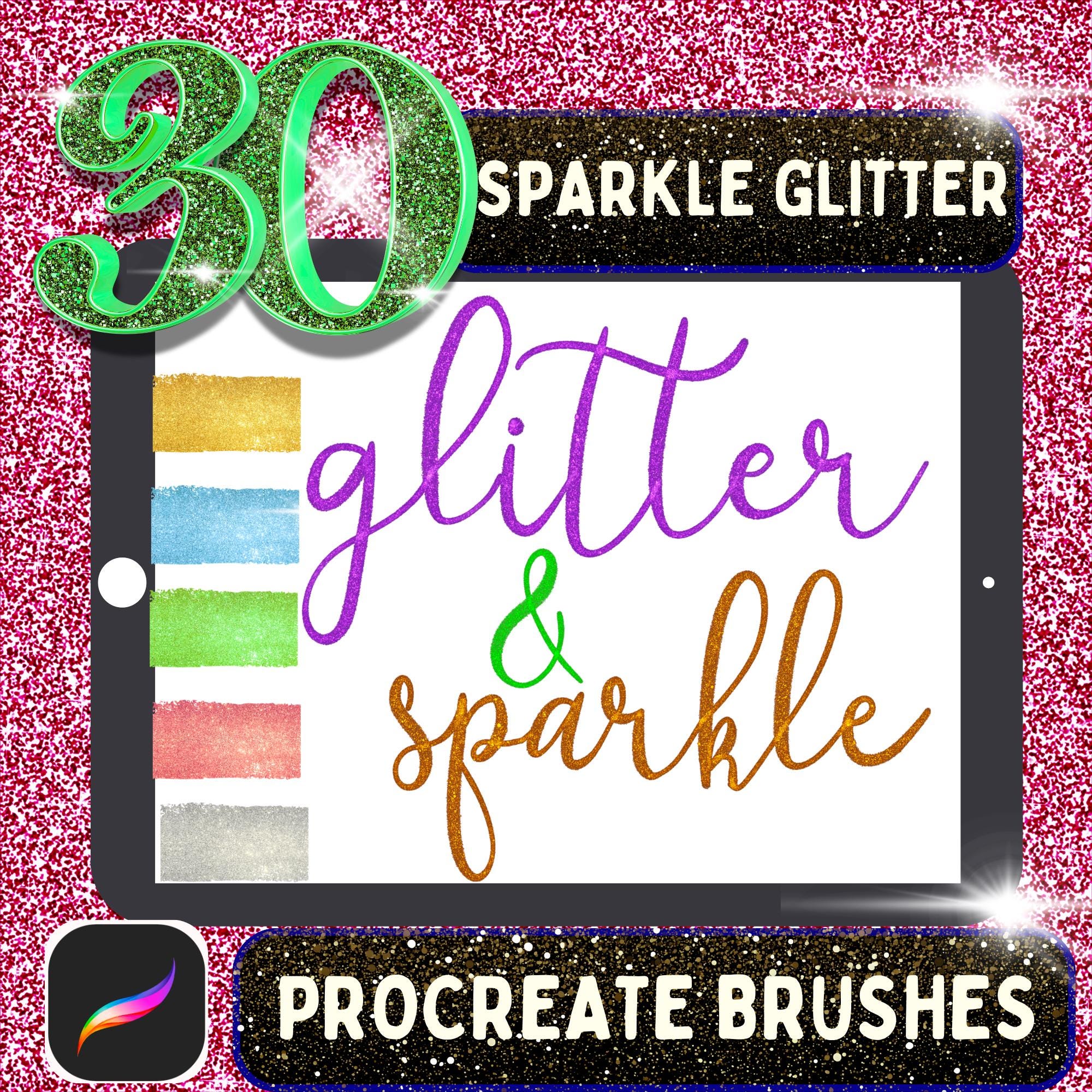 Sparkle Procreate Brushes | Sparkle Effect Glitter Brush | Shine Effect ...