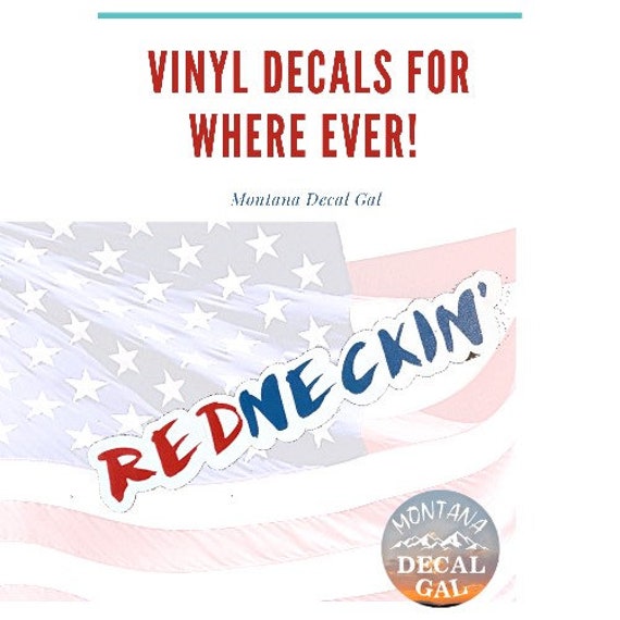 Redneck Decal for Trucks Decals for Boys Blue Collar Funny Etsy