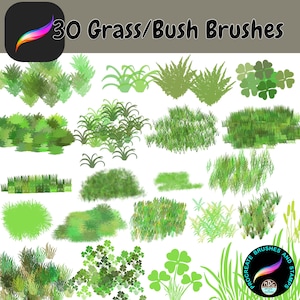Procreate Foliage Leaf Stamp Tree Brushes Bundle for Digital iPad Art ...