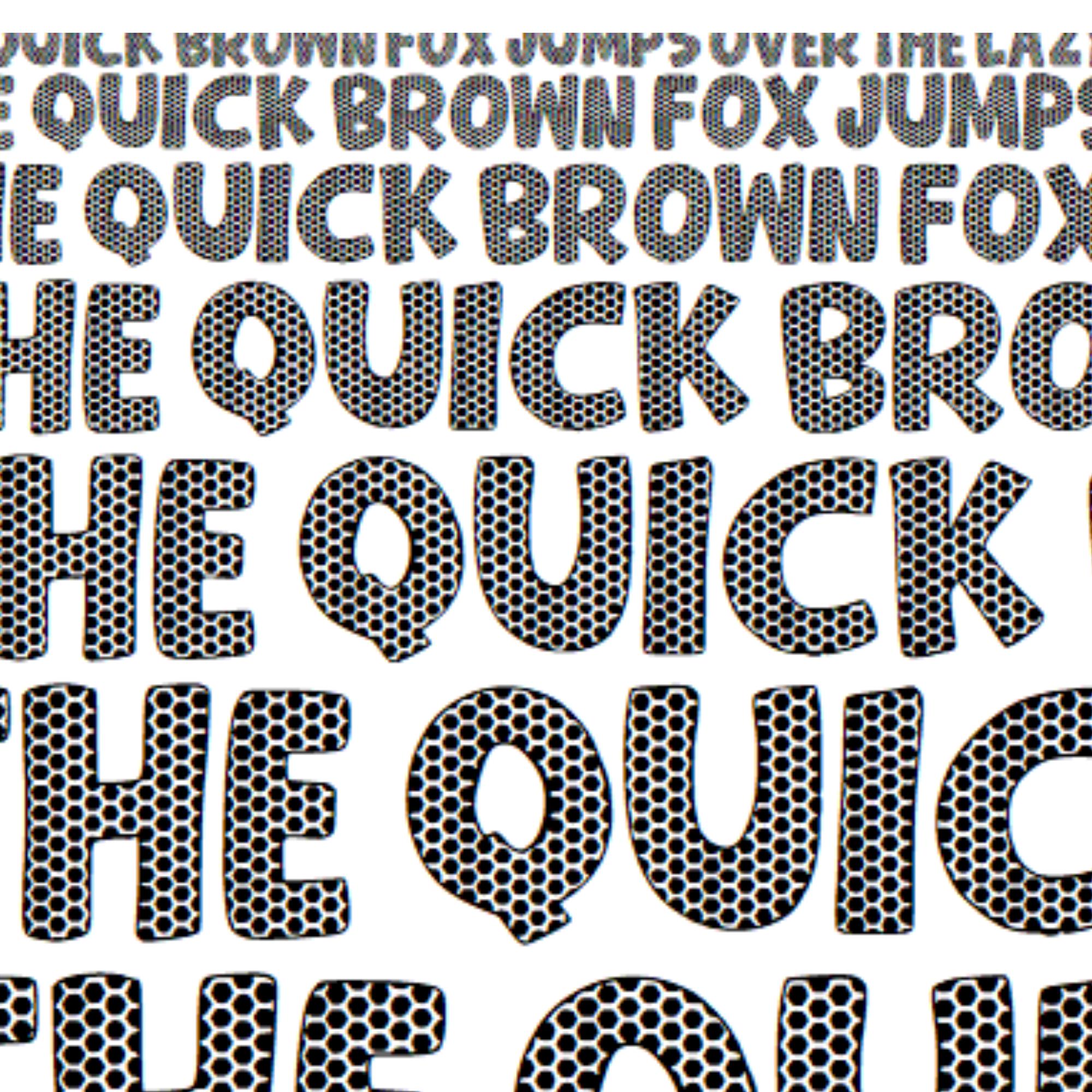 Bee Hive Font | Honeycomb Font for Procreate and More - Etsy