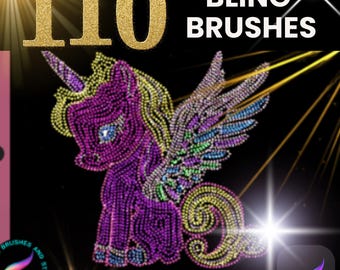 Diamond Art Procreate Custom Brushes | Procreate Bling Brushes | Glitter Art