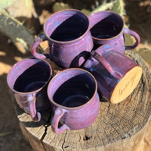 16-20oz. Purple mug cup with handle image 8