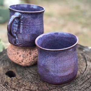 16-20oz. Purple mug cup with handle image 6