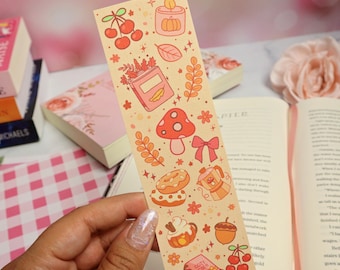 Cute Fall Bookmark, Book Lover Gift, Fall Reading, Bookish Gift, Book Merch, Gift for readers, Book Accessory, Cozy Bookmark