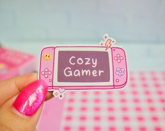 Cozy Gamer Girl, Gamer gifts for her, Cute Stickers, Gaming Decor, Gifts for Gamers, Retro Gaming, Video Game Stickers