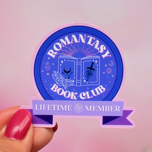 Romantasy Book Club, Vinyl Sticker, Kindle Sticker, Book Lover Gift, Bookish Gift, Book Merch, Gift for readers