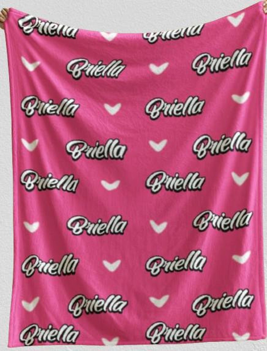 Personalized Name Blanket, Baby Name Blanket, Fleece Throw Blanket