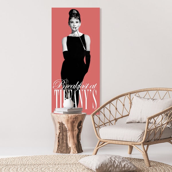 Audrey Hepburn Vintage Poster, Black and White, Audrey Hepburn Wall Art, Fashion Print, Golden Elegance Lux ,Retro Poster, Digital Download