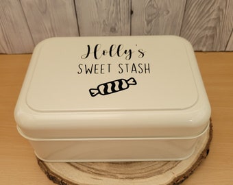 Personalised Sweet Tin | Sweet Stash with easy glide lid