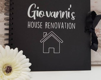 Personalised Scrapbook Photo Album for House Renovation, First Home,  8x8